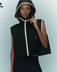 YPL sunscreen mesh hooded vest
