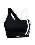 YPL splicing chest pad back sports bra