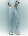 YPL silhouette pocket slacks straight-leg pants