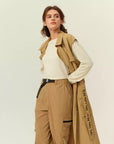 YPL New Sleeveless Trench Coat Jacket