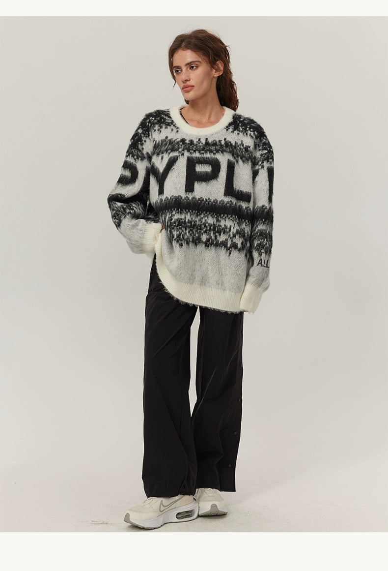 YPL2024 new autumn and winter knitted sweater women&#39;s lazy style