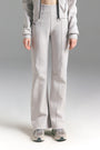 YPL Beauty Waist Knitted Pants Light Gray